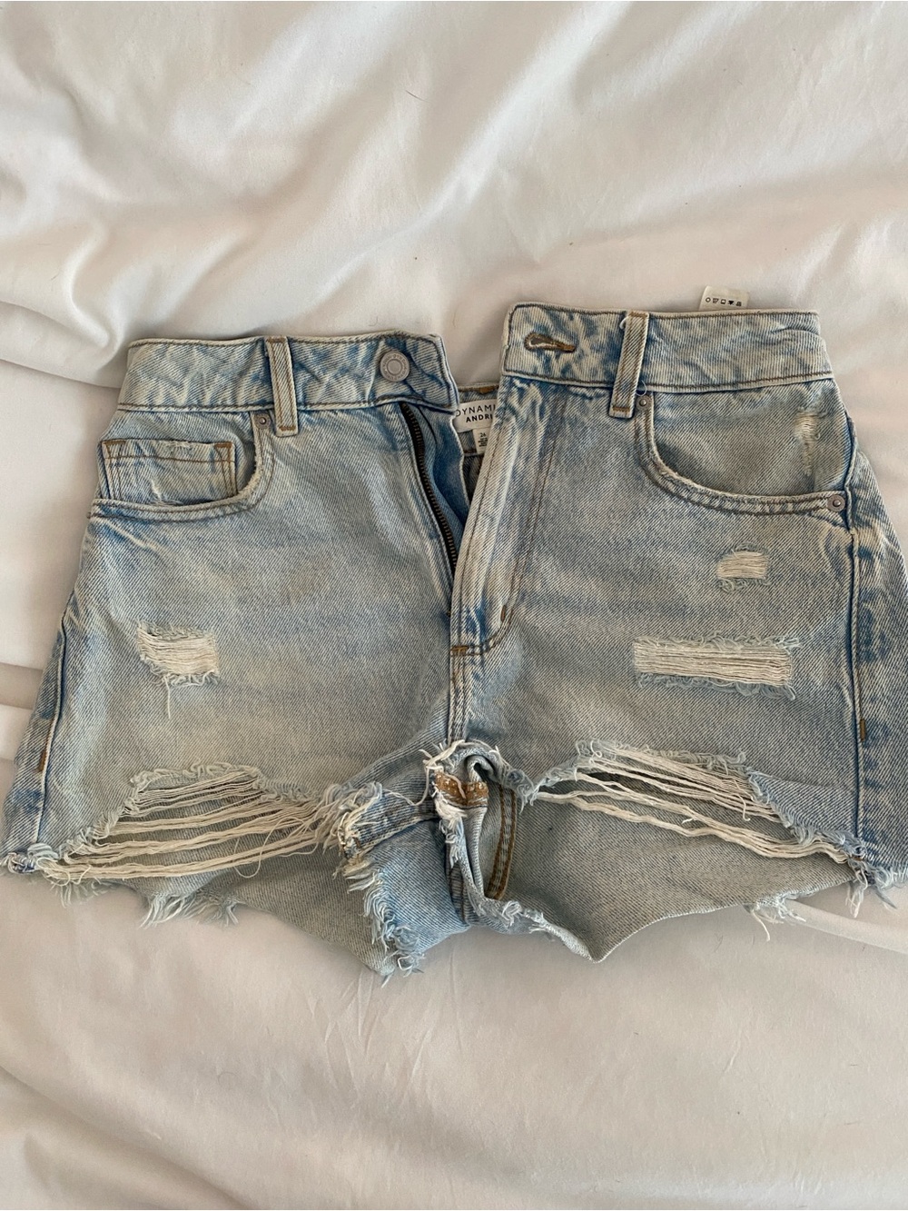 Dynamite light wash jean shorts